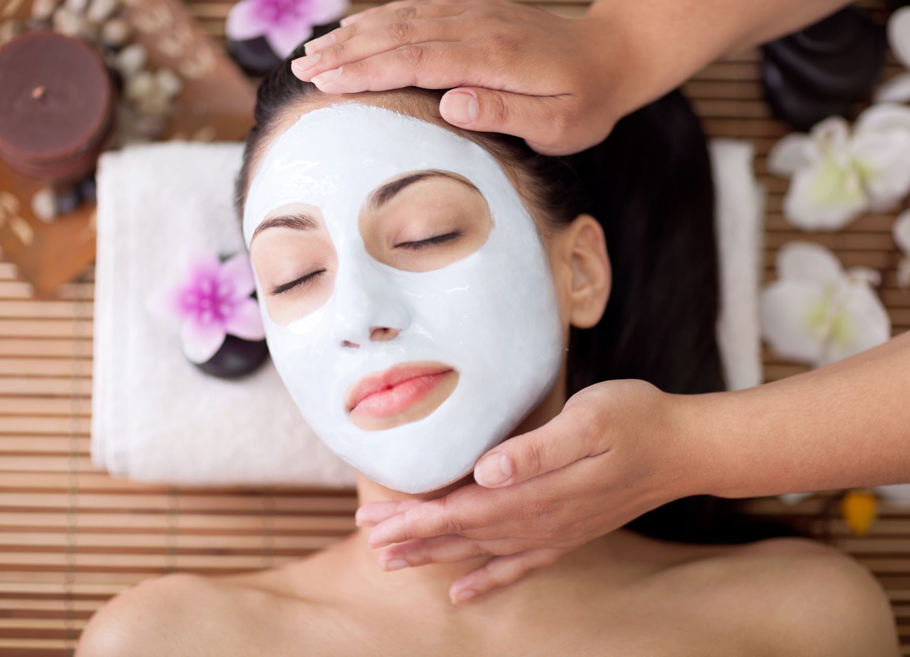 Woman enjoying spa treatment at Radiance by Megan | Premier Facial Spa in Stockton CA